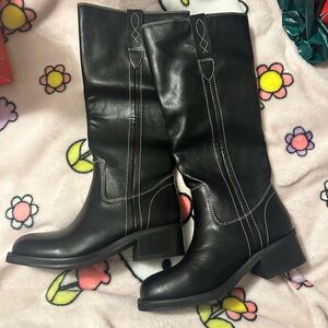 BEAST FASHION Black Heeled Boots